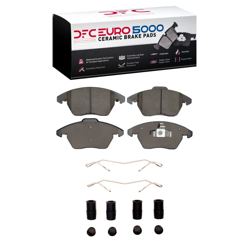 DFC 05-19 Volkswagen Jetta Sedan Front Euro 5000 Ceramic Brake Pads and Hardware Kit