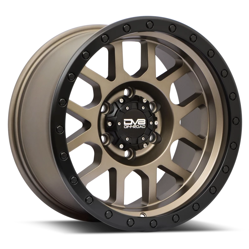 DV8 Offroad 883 Aluminum Beadlock Wheels 17x9 6x139.7 +0mm Matte Bronze