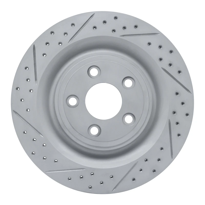 DFC 06-15 Jaguar Xj8 Rear Left Drilled & Slotted Geoperformance Rotor