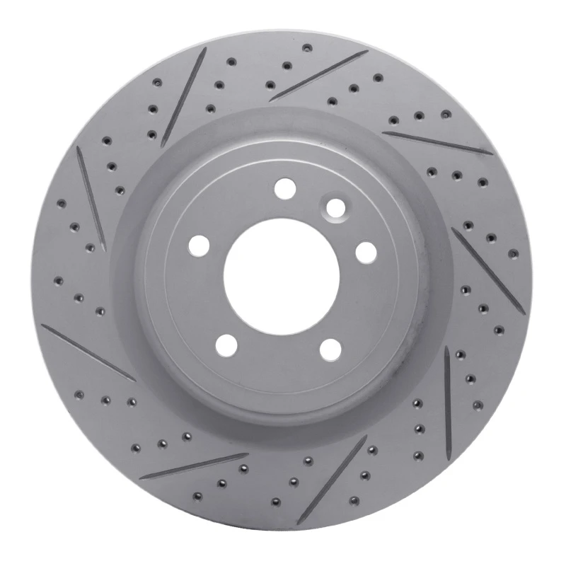 DFC 14-24 Land Rover Range Rover Rear Right Drilled & Slotted Geoperformance Rotor