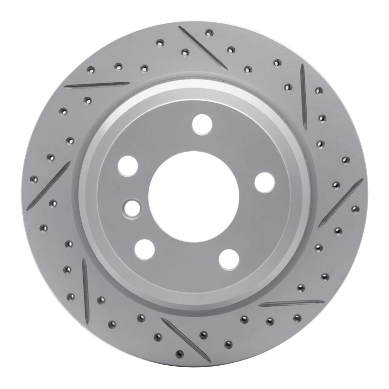 DFC 06-20 BMW 330i GT xDrive Rear Right Drilled & Slotted Geoperformance Rotor