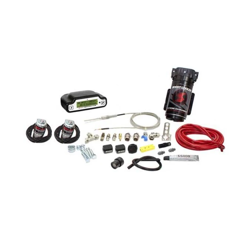 Snow Performance Univ Stg 3 Boost Cooler Wasser Inj. Kit (Rotes Hochtemperatur-Schlauch/Quick-Fittings) ohne Tank
