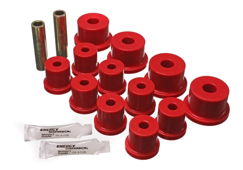 Energy Suspension 64-73 Ford Mustang Rote hintere Blattfederbuchsen-Set