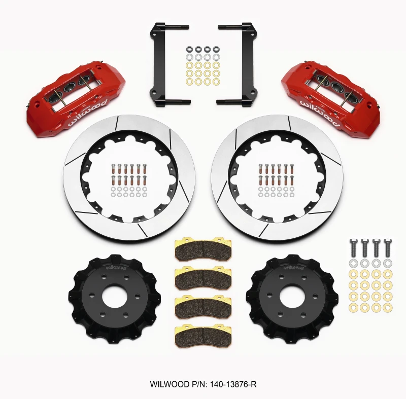 Wilwood TX6R Vorderrad-Kit 16,00 Zoll Rot 1999-2014 GM LKW/SUV 1500