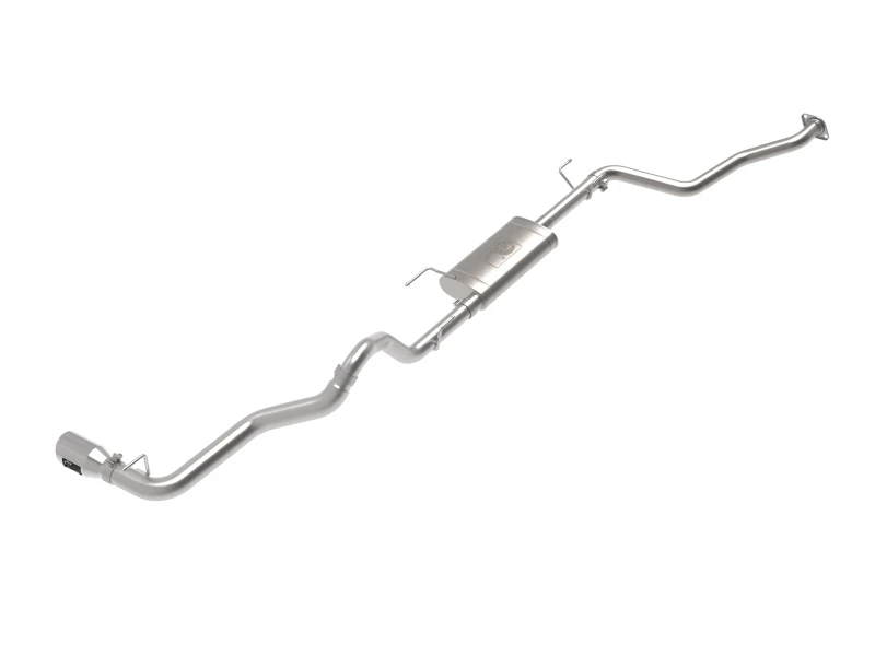 aFe 2024 Toyota Tacoma L4 2,4L Apollo-Serie 2,5-3 Zoll 409 SS Stahl Cat-Back Auspuffanlage mit polierten Endstücken