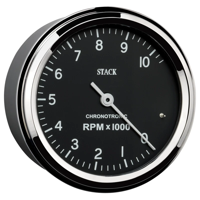 Autometer Chronocentric Tachometer - 80mm Blk - 0-10K RPM