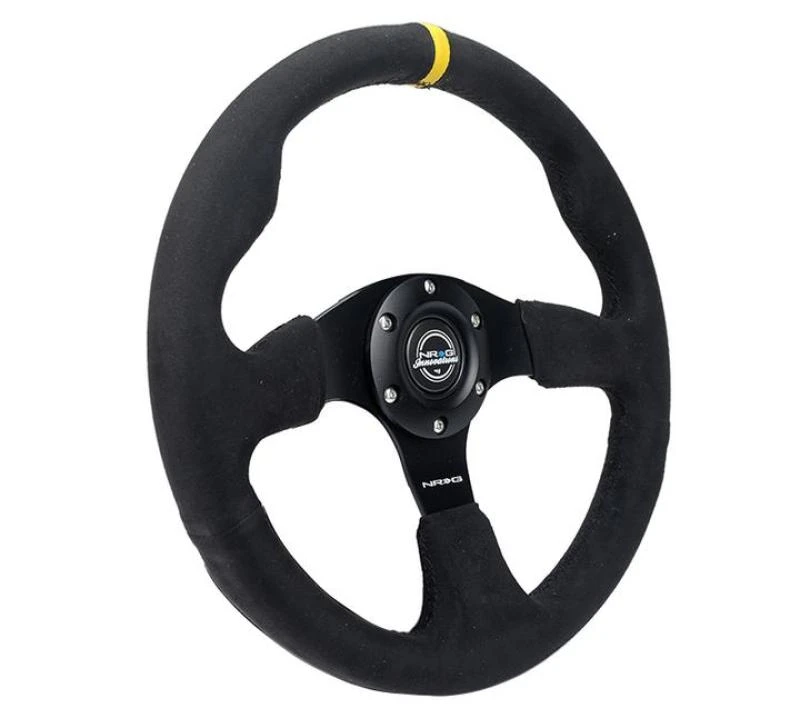 NRG Reinforced Steering Wheel 320mm Alcantara with Black Stitching