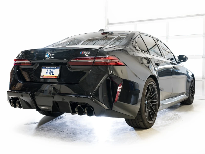 AWE Tuning BMW G90/G99 M5 Track Edition Cat-Back Exhaust - Diamond Black Tips