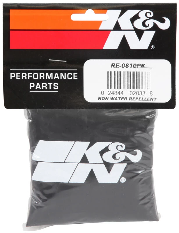 K&N Universeller Runder Verjüngter Filter-Wrap - Schwarz - 6 Zoll Basis-ID x 4,625 Zoll Ober-ID x 9 Zoll Höhe