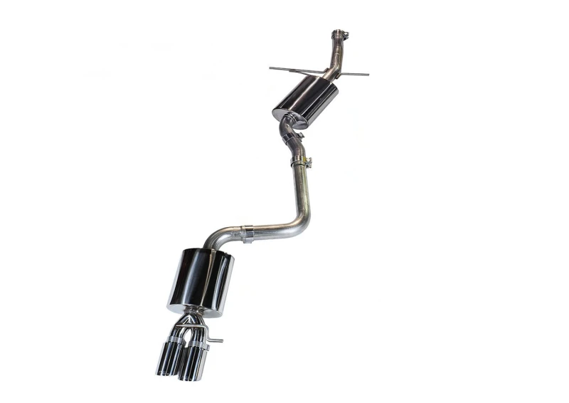 AWE Tuning Audi B8 A5 2.0T Touring Edition Single Outlet Auspuff - Diamant-Schwarz Spitzen