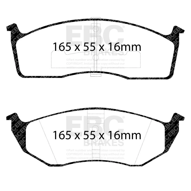 EBC 93-94 Chrysler Concorde 3.3 Ultimax2 Front Brake Pads