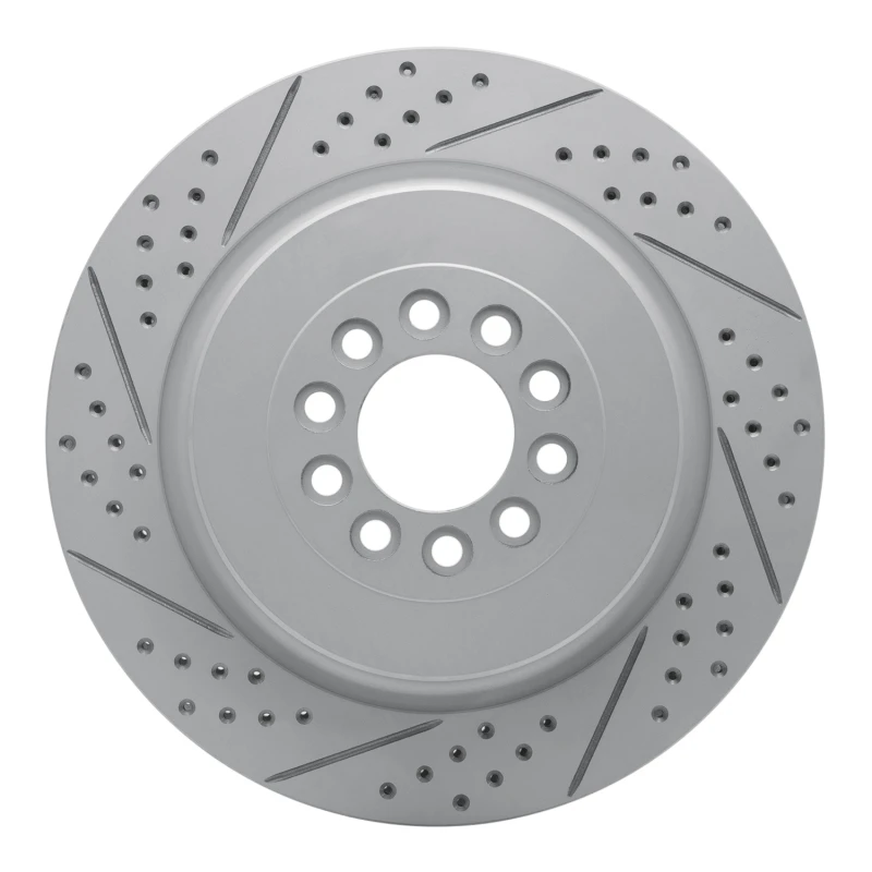 DFC 03-05 Jaguar Super V8 Front Left Drilled & Slotted Geoperformance Rotor