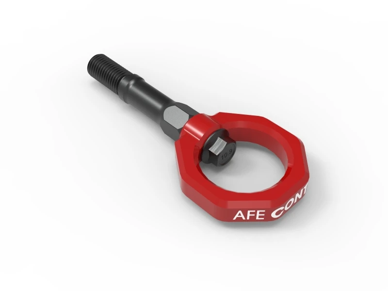 aFe CONTROL Rear Tow Hook for 20-24 Chevrolet C8 Corvette - Red