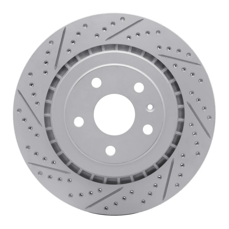 DFC 06-09 Chevrolet Trailblazer Front Right Drilled & Slotted Geoperformance Rotor