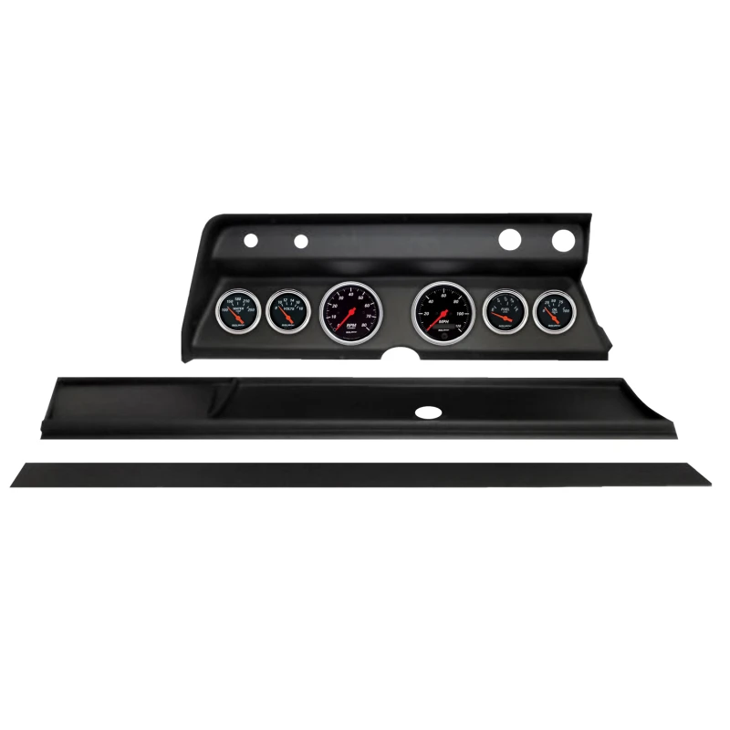 Autometer Designer Black Direct Fit Dash Kit 1966 Chevy Chevelle (2 x 3-3/8in. / 4 x 2-1/16in.)