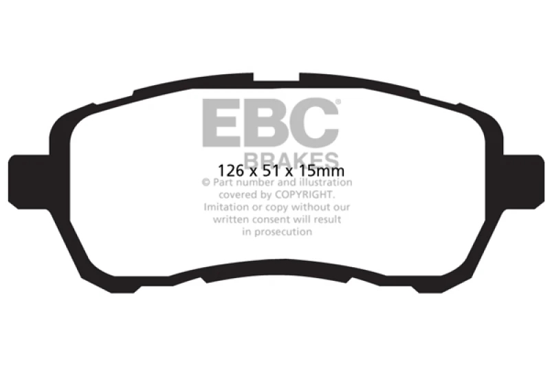 ebc_UD14541-67931fa315840 EBC 10+ Mazda 2 1.5 Greenstuff Front Brake Pads