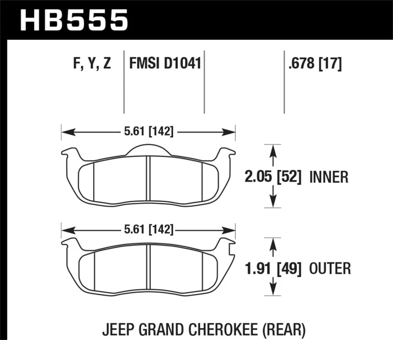 Hawk Performance Bremse pads