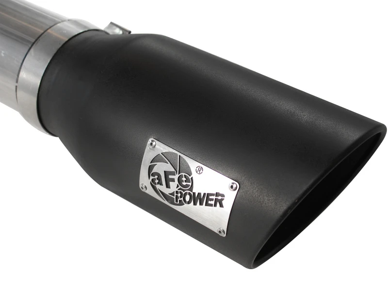 aFe MACHForce XP Auspuff 5 Zoll DPF-Back SS 11-13 GM Diesel Trucks V8-6,6L (td) (LML) (Schwarze Spitze)