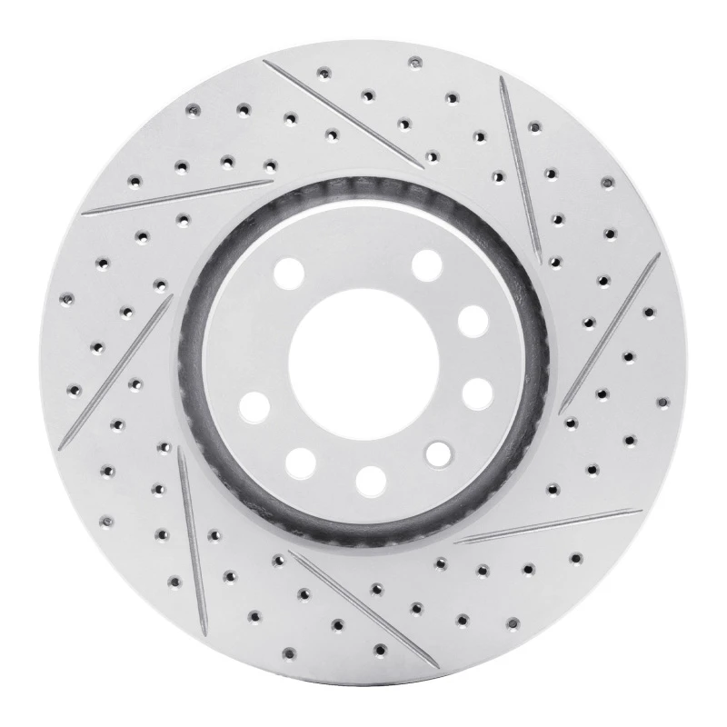 DFC 99-10 Chevrolet Astra (Mexico) Front Right Drilled & Slotted Geoperformance Rotor