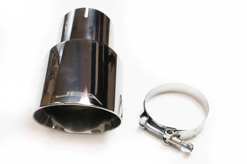 JBA 3in x 4in x 7-1/4in Doppelwandiger Polierter Chrom-Tip - Klemmbar