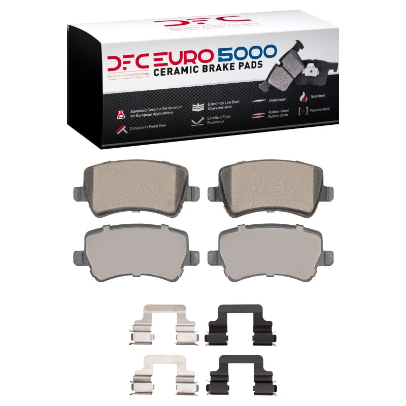 DFC 07-18 Volvo XC60/S60/V60/S80 Rear Euro 5000 Ceramic Brake Pads and Hardware Kit