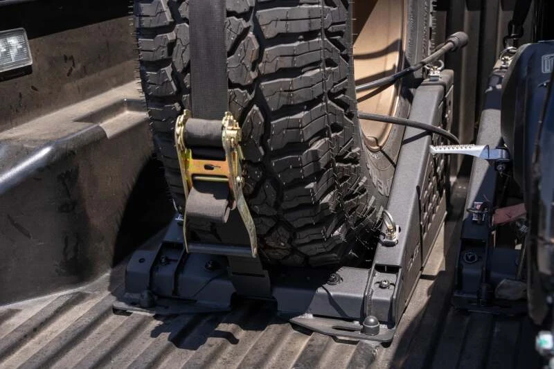 DV8 Offroad Truck Bed Universal Tire Carrier & Accessory Mount