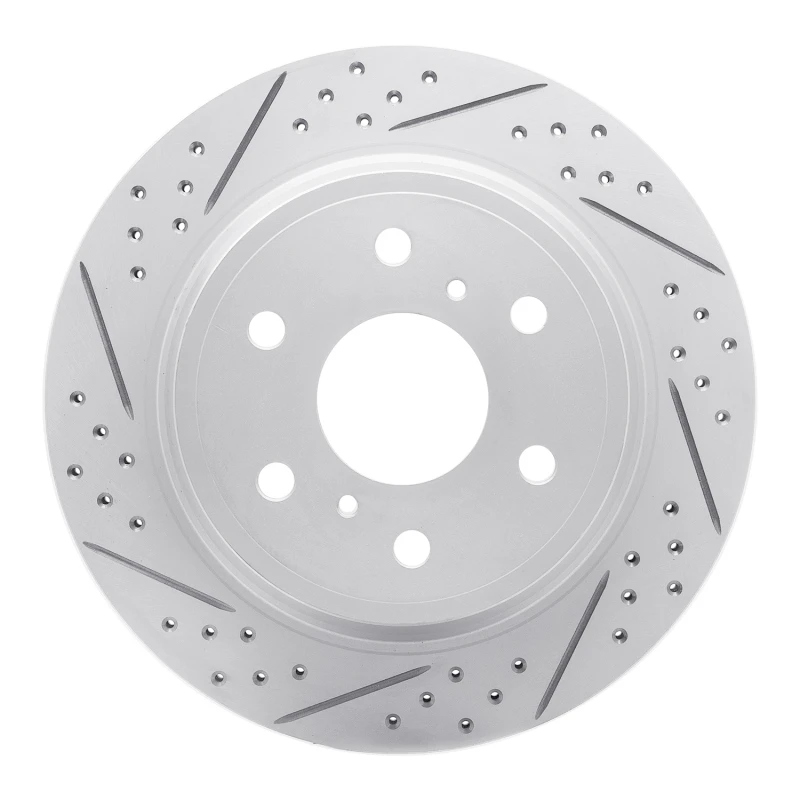 DFC 07-20 Cadillac Escalade EXT Rear Left Drilled & Slotted Geoperformance Rotor
