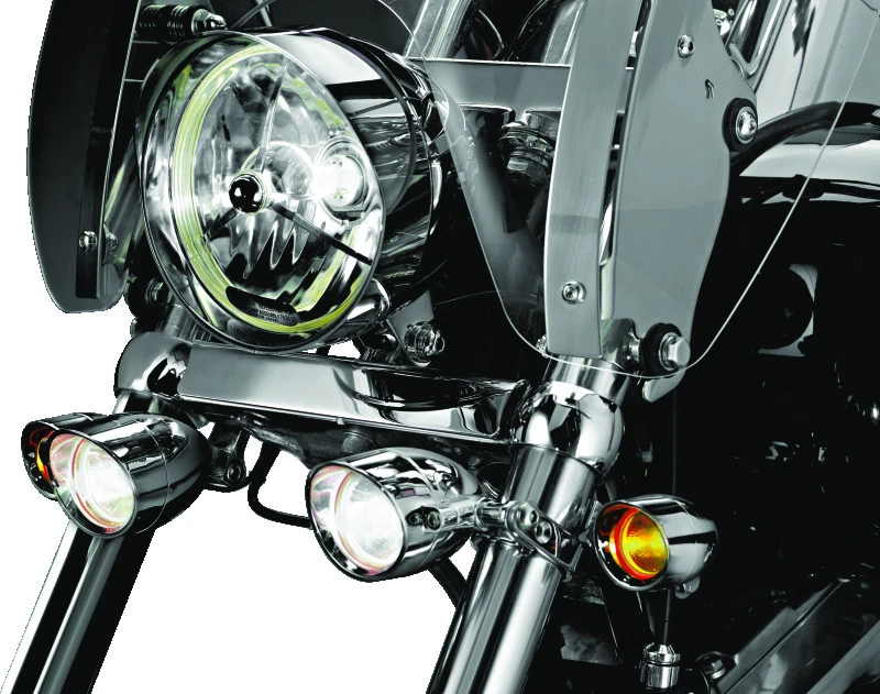 Kuryakyn P-Clamp 1-1/8in-1-1/4in Schwarz