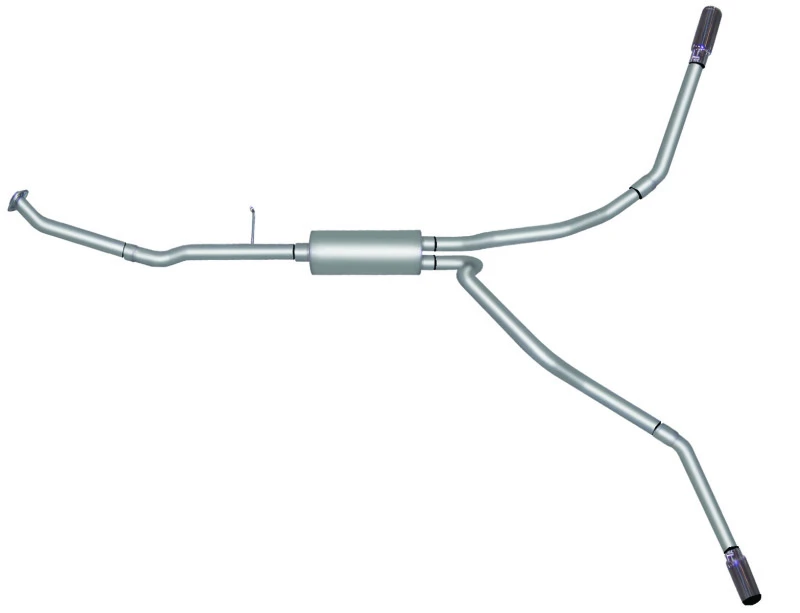 Gibson 99-05 Chevrolet Silverado 1500 Basis 4.3L 2.5 Zoll Kat-Back Dual Extreme Auspuff - Aluminized