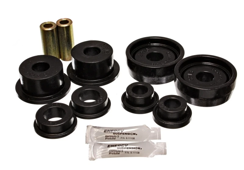 Energy Suspension 84-87 Honda Civic/CRX Schwarzes Hinterradgegelenk-Bushings-Set (Inklusive Schlepparm-Bu