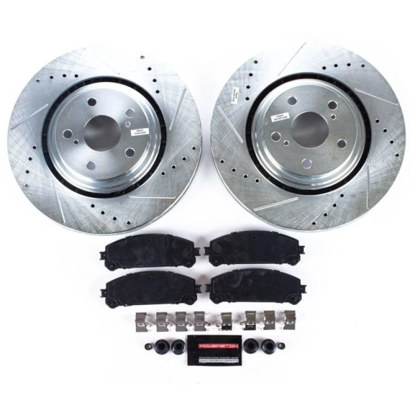 powerstop_K4713-67945b983a427 Power Stop 15-17 Lexus NX200t Front Z23 Evolution Sport Brake Kit