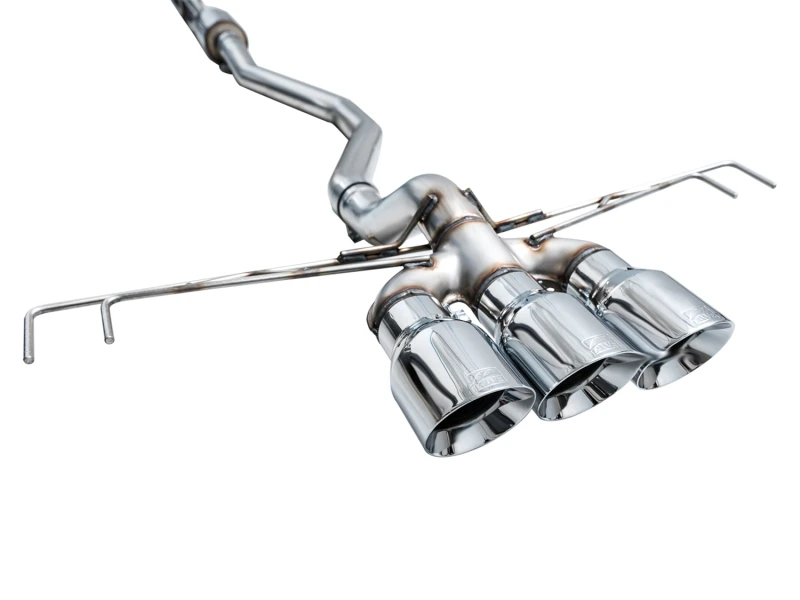 AWE Tuning 2023 Honda Civic Type R FL5 Track Edition Auspuff mit dreifachen Chrom-Silber-Tipps