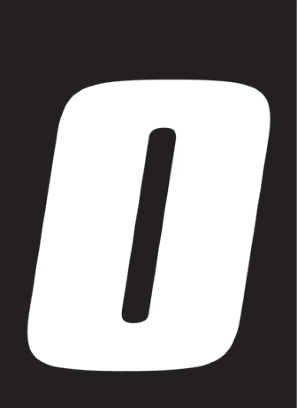 Hardline Dirt Digits 5.5 Zoll - Hochglanz Nummer 0 - Weiß