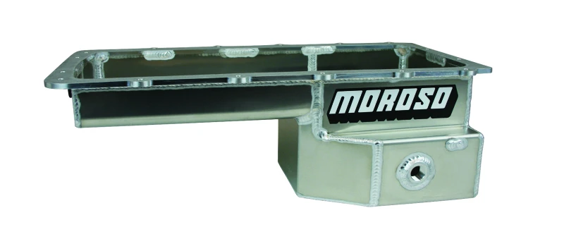 Moroso Ford 5.0 Coyote/Fox Swap (w/Rear Sump) Drag Race Baffled Wet Sump Alum. Oil Pan