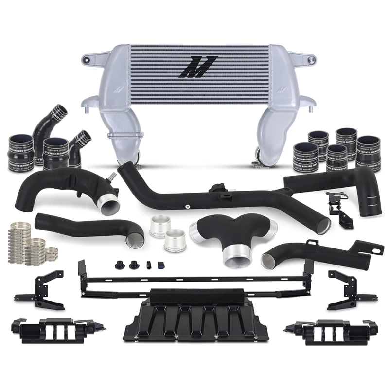 Mishimoto 21+ Ford Bronco 2.7L Hochmontage-Intercooler-Kit BK-Rohre SL-Kern