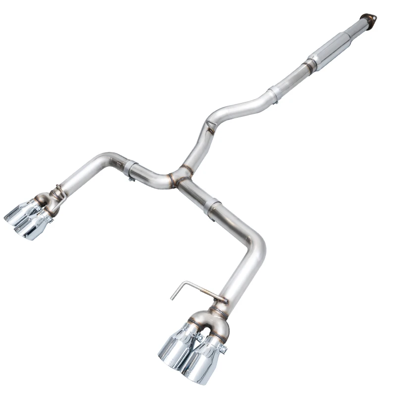 AWE Tuning VA/GV Sedan Track Edition Exhaust - Chrome Silver Tips (102mm) for Subaru WRX/STI