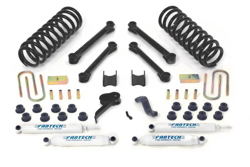 Fabtech 03-08 Dodge 2500/3500 4WD Diesel nur 4,5-Zoll-Perf-System mit Perf-Shocks