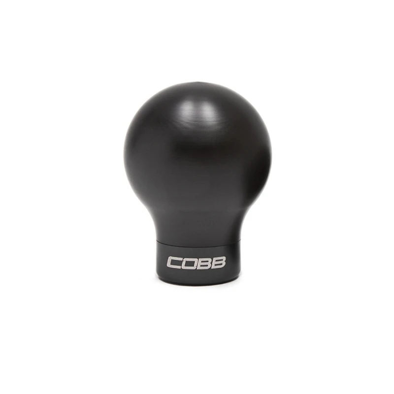 Cobb 6-Speed COBB Shift Knob - Black w/Stealth Black Collar (Non-Weighted) for Subaru