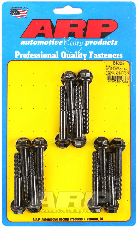 ARP Intake Manifold Bolt Kit für Ford 351 Windsor mit Edelbrock RPM Air Gap Ansaugkrümmer