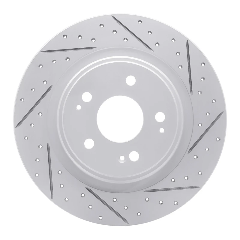 DFC 17-20 Acura Mdx Rear Right Drilled & Slotted Geoperformance Rotor