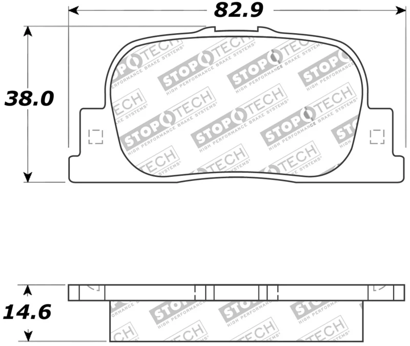 stoptech_308.08350-679500d70af0e StopTech Street Touring 05-08 Scion tC Rear Brake Pads
