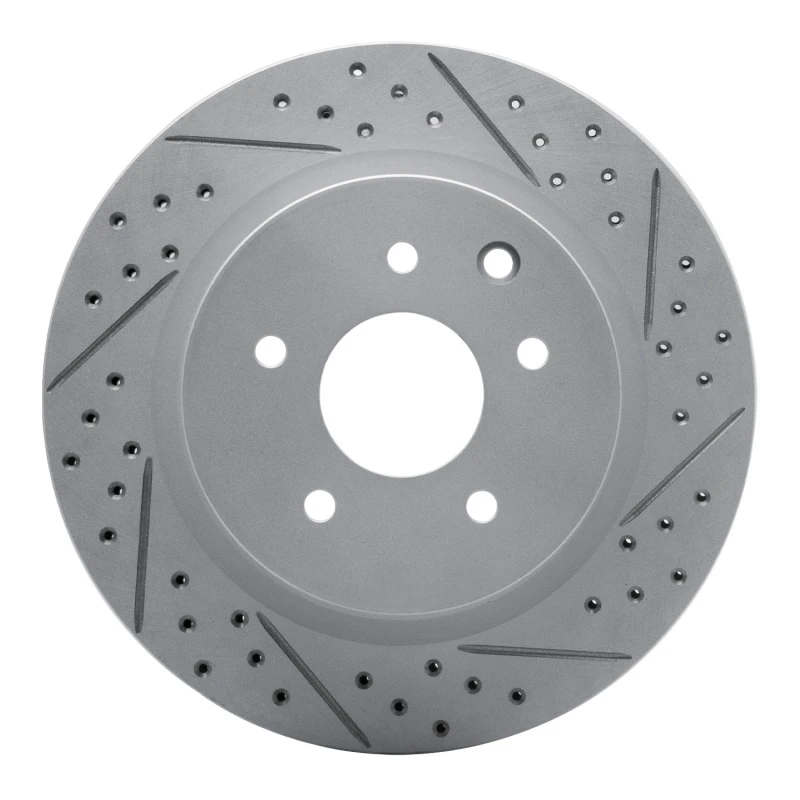DFC 05-25 Infiniti EX37 Rear Right Drilled & Slotted Geoperformance Rotor