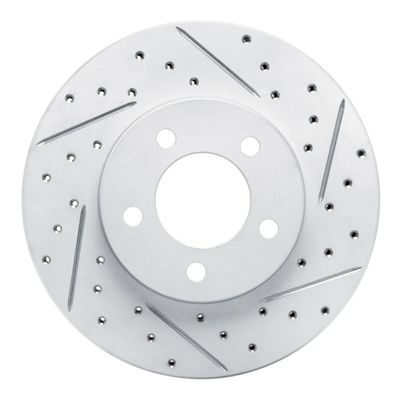 DFC 91-00 Ford Windstar Front Right Drilled & Slotted Geoperformance Rotor