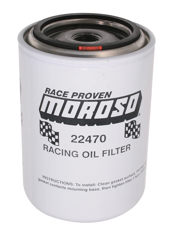 Moroso Racing Ölfilter für Ford/Mopar/Import 3/4 Zoll Gewinde 5 1/4 Zoll hoch