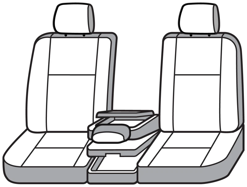Covercraft 11-14 Ford F150 Carhartt Super Dux SeatSaver Front Row Custom Seat Cover - Gravel