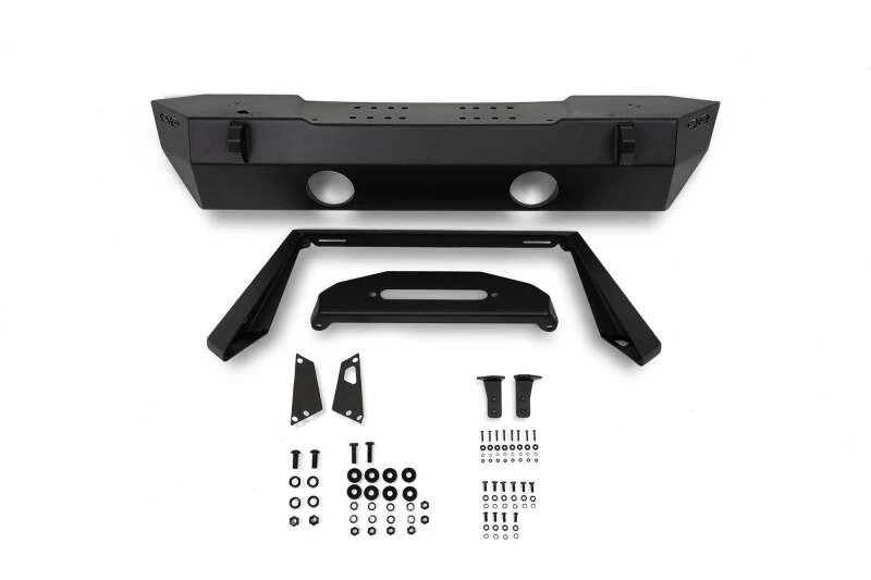 DV8 Offroad FS-25 Stubby Front Bumper mit Bull Bar für 07-23 Jeep Wrangler/Gladiator JT/JK/JL