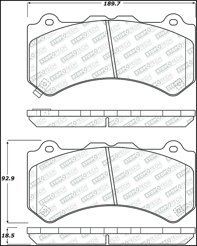 StopTech Street Select Brake Pads - Front