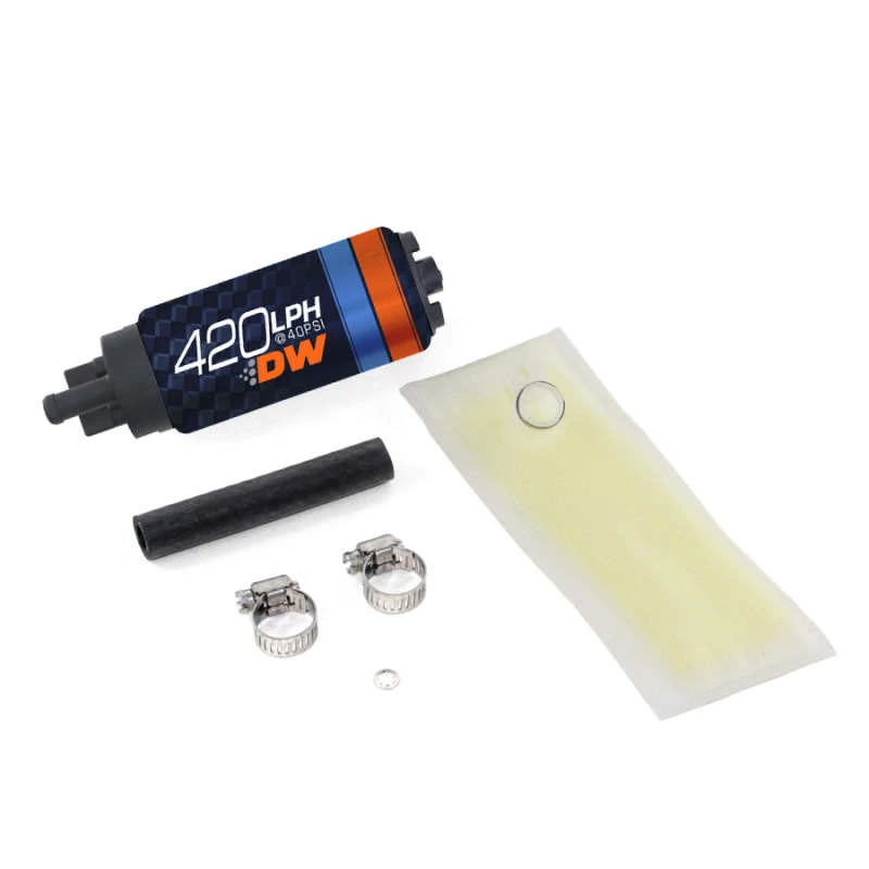 Deatschwerks DW420 Serie 420lph In-Tank-Kraftstoffpumpe mit Installations-Kit für Integra 94-01 und Civic 92-00