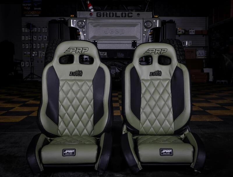 PRP EnduroTrail Reclining Suspension Seat - Gray Tweed - Driver