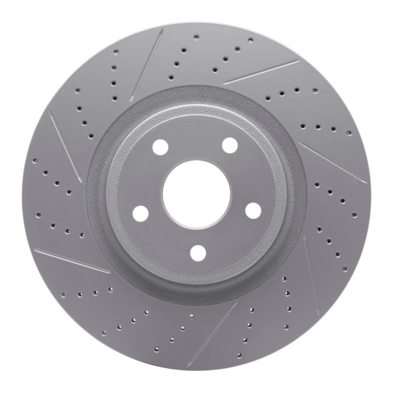 DFC 12-25 Dodge Durango Front Left Drilled & Slotted Geoperformance Rotor